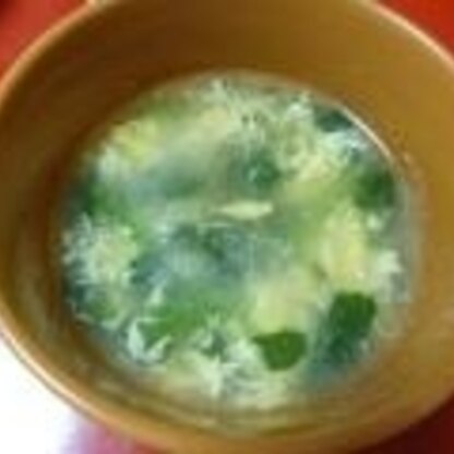 とろっとしたスープにふわふわのたまごとほうれん草の組み合わせっ★とっても美味しくて、寒い冬にはこんなスープがぴったりですね！ごちそうさまでした！